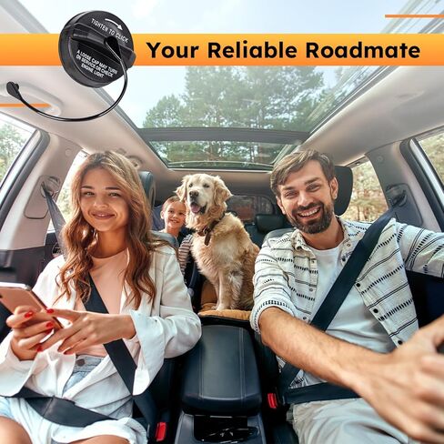 Gas Cap, Fuel Cap Compatible with 2000-2021 Jeep Wrangler JK/TJ, Grand Cherokee, Liberty, Dodge Ram 1500, Journey, Dart, Durango, Grand Caravan & Chrysler 300, 200 | 52100552AG, 52030387AB, 52030387AA in Kuwait