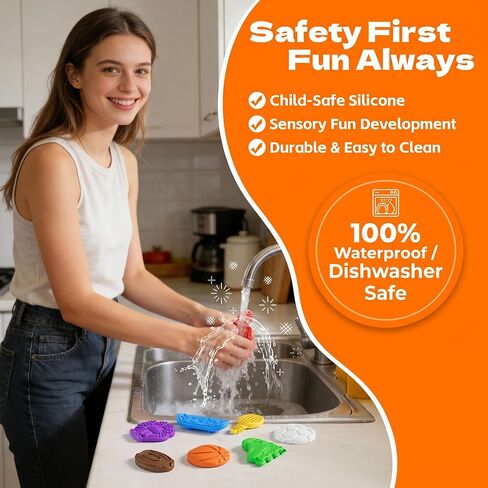 8 Pcs Sports Sensory Toys for Kids & Adults, Double-Sided Textured Fidget Stones for Autism & ADHD, Silent Calming Tools for Stress Anxiety Relief, Quiet Desk Gadgets for Classroom & Office in Saudi Arabia
