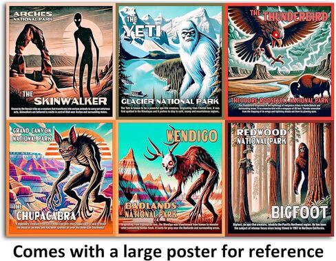 لغز الحديقة الوطنية لور Cryptids Bigfoot | لغز 1000 قطعة | لغز المتنزهات الوطنية القديمة للبالغين | الألغاز النيص الأزرق in Kuwait