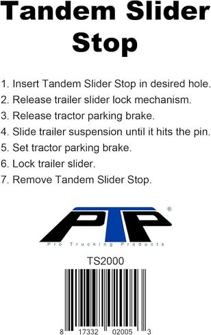 Pro Trucking Products TS2000 Tandem Slide Stopper Tool Used in Sliding Tandems to Adjust Axle Weight in Saudi Arabia