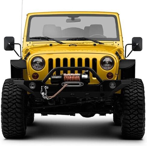 Liberrway Jeep Wrangler Doors Off Mirrors with 2 Pack Blind Spot Mirrors, Compatible with Jeep Wrangler YJ TJ JK JL Gladiator JT 1987-2025, Door Hinge Side Mirrors Kit for Off-Road Driving in Saudi Arabia
