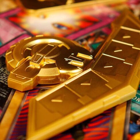 Yu-Gi-Oh! 24K Gold Plated Duel Disk Mini Replica in Saudi Arabia