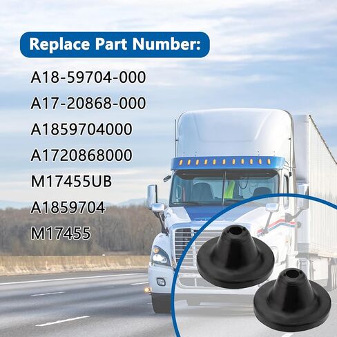 2Pcs Rear Bumper Hood Stop Cone Mount Compatible with Freightliner Cascadia 2008-2017, A18-59704-000, A17-20868-000 in Saudi Arabia