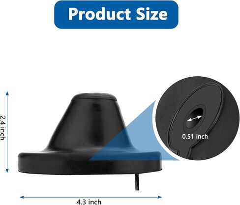 2Pcs Rear Bumper Hood Stop Cone Mount Compatible with Freightliner Cascadia 2008-2017, A18-59704-000, A17-20868-000 in Saudi Arabia