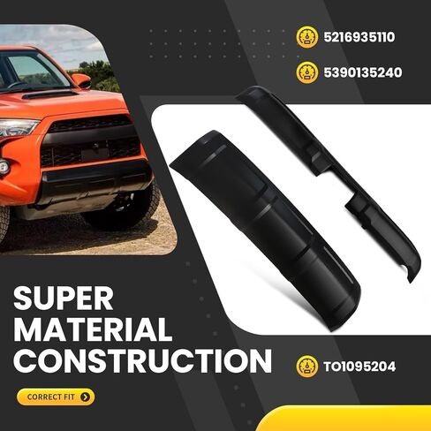 2pcs Front & Rear Bumper Lower Valance Panel Molding Compatible with 4Runner 2014-2023 Matte Black Lower Valance Panel in Kuwait