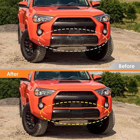 2pcs Front & Rear Bumper Lower Valance Panel Molding Compatible with 4Runner 2014-2023 Matte Black Lower Valance Panel in Kuwait