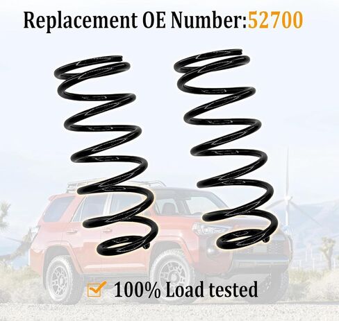 52700 2" Lift Rear Heavy Duty Coil Springs Kit Compatible with 2007-2014 FJ Cruiser 2003-2024 4Runner 2003-2009 GX470 2010-2023 GX460. in Kuwait