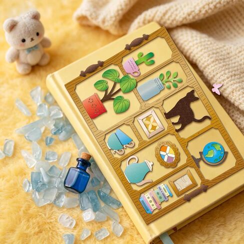 GLOBLELAND Vintage Bookshelf Cutting Dies for Card Making Display Cabinet Metal Die Cuts Retro Cats Plants Die Cut Dies for DIY Cards Scrapbooking Photo Album Crafts Decor in Kuwait