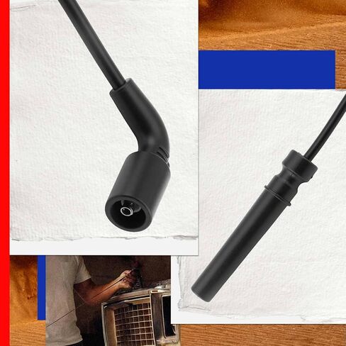 JC Whitney JFBAJCWSPW00194 مجموعة من 4 أسلاك توصيل الإشعال - متوافقة مع شيفروليه أفيو 2004-2008، Aveo5 2006-2008، دايو لانوس 1999-2002، بونتياك ويف 2005-2008، Wave5 2005-2007 - 1.6 لتر Cyl.4 in Kuwait