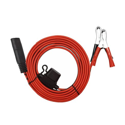 SAE إلى Aligater Clips Trickle Charger Extension Cable 10FT Clamp 12V-24V سلك قطع سريع 15A مشبك التمساح لمضخة الدراجات النارية وبطارية السيارة والألواح الشمسية مع صمام إضافي 15A in Kuwait