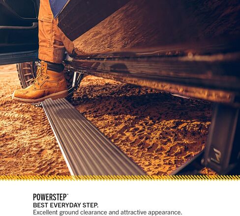 خطوات الشاحنة الكهربائية القابلة للسحب من RealTruck AMP Research PowerStep مع مصابيح LED للخطوات | يناسب 2001 - 2003 فورد F-150 سوبر كرو؛ 2004 فورد F-150 هيريتاج سوبر كرو كاب | 75111-01أ in Kuwait