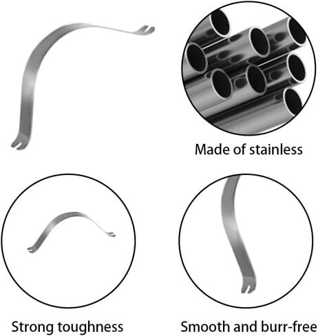 80 Pcs Stainless Steel Spring Clips 60×9mm Picture Frame Backing Clips Framing Hardware Retaining Clips for Canvas Artwork Paintings Photos Craft in Saudi Arabia