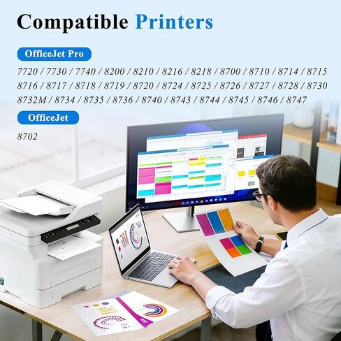 952XL Black Ink Cartridges Compatible for HP 952 Black Ink Cartridges Combo Pack Work with HP Printer OfficeJet Pro 8710 7740 8702 8715 8720 7720 8730 Printer Ink Black 952 Ink High Yield (2 Pack) in Saudi Arabia