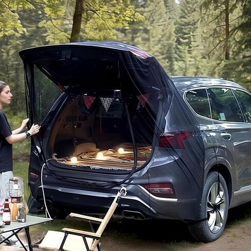 خيمة SUNGOOYUE SUV، شاشة تهوية شبكية من البوليستر لسيارات الدفع الرباعي والشاحنات RVs، مع سهولة التركيب بدون أدوات لحماية الحطام ودوران الهواء in Kuwait
