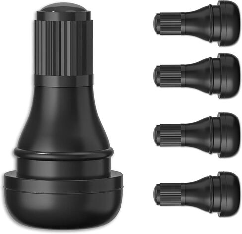 Valve Stems, Metal Valve Stems for Tubeless Tires - Heavy Duty Rubber Snap-in Tire Valve Stems Replacement Kit - for Car, Truck, Lawn Mower, Motorcycle (TR412-4PCS,TR413-4PCS,TR414-4PCS) in Saudi Arabia