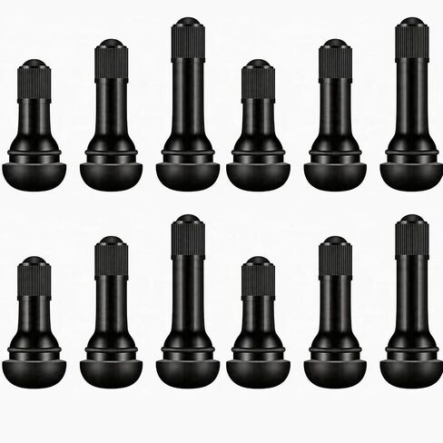 Valve Stems, Metal Valve Stems for Tubeless Tires - Heavy Duty Rubber Snap-in Tire Valve Stems Replacement Kit - for Car, Truck, Lawn Mower, Motorcycle (TR412-4PCS,TR413-4PCS,TR414-4PCS) in Saudi Arabia