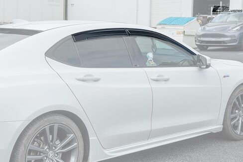 بديل لأقنعة 2015-2020 Acura TLX EOS JDM Mugen Tape-On Style دخان ملون فتحات جانبية عاكسات النوافذ واقي المطر DWV-V246 in Kuwait