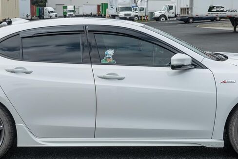 بديل لأقنعة 2015-2020 Acura TLX EOS JDM Mugen Tape-On Style دخان ملون فتحات جانبية عاكسات النوافذ واقي المطر DWV-V246 in Kuwait