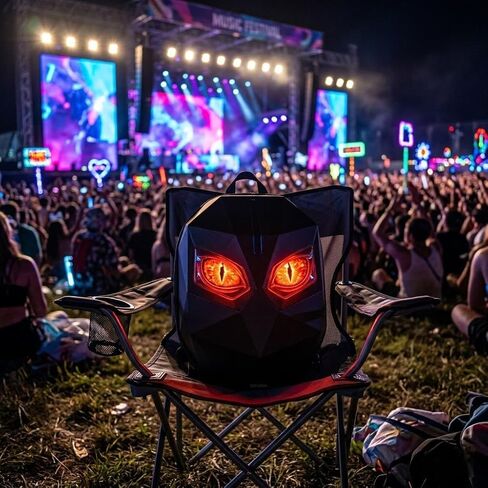 Motorcycle Helmet Backpack, Expandable Hard Shell LED Backpack with Programmable Screen, Water-Resistant Riding Bag & Laptop Daypack for Men, App Controlled DIY Display for Night Safety in Kuwait