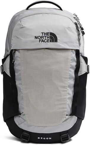 حقيبة ظهر للكمبيوتر المحمول للاستخدام اليومي من The North Face Recon - حقيبة نهارية، طاردة للماء، حقيبة كمبيوتر محمول، جيبان لزجاجات المياه، لوح حجري/TNF أسود، مقاس واحد in Kuwait