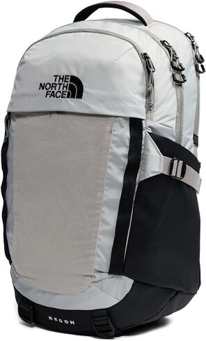 حقيبة ظهر للكمبيوتر المحمول للاستخدام اليومي من The North Face Recon - حقيبة نهارية، طاردة للماء، حقيبة كمبيوتر محمول، جيبان لزجاجات المياه، لوح حجري/TNF أسود، مقاس واحد in Kuwait