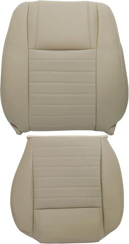 Driver Side Bottom & Top Lean Back Perforated Leather Seat Cover Tan Compatible with Ford Mustang 2005 2006 2007 2008 2009 in Kuwait