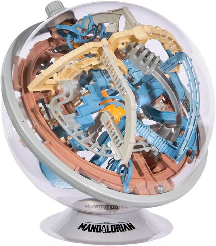 Spin Master Games, Star Wars Perplexus, Mandalorian-Themed 3D Gravity Maze & 3D Puzzle Game with 80 Obstacles, Grogu Miniature Inside, Problem-Solving Challenging Brain Teaser Fidget Toy, Ages 8 & Up in Kuwait