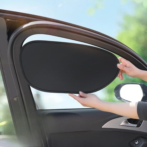 Driver's Side Window Sunshade – Heat-Insulating Anti-Static Polyester Film, Non-Obstructive Summer Sun Protection for Left Side Window in Kuwait