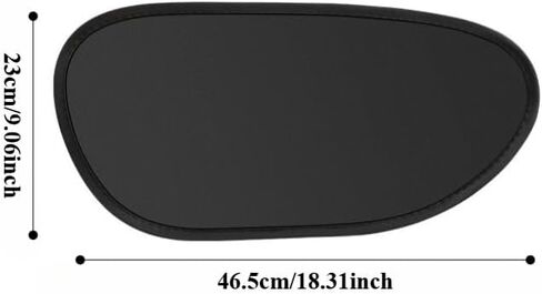 Driver's Side Window Sunshade – Heat-Insulating Anti-Static Polyester Film, Non-Obstructive Summer Sun Protection for Left Side Window in Kuwait