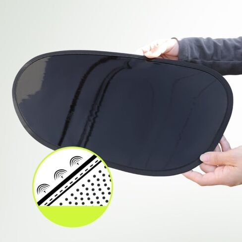 Driver's Side Window Sunshade – Heat-Insulating Anti-Static Polyester Film, Non-Obstructive Summer Sun Protection for Left Side Window in Kuwait