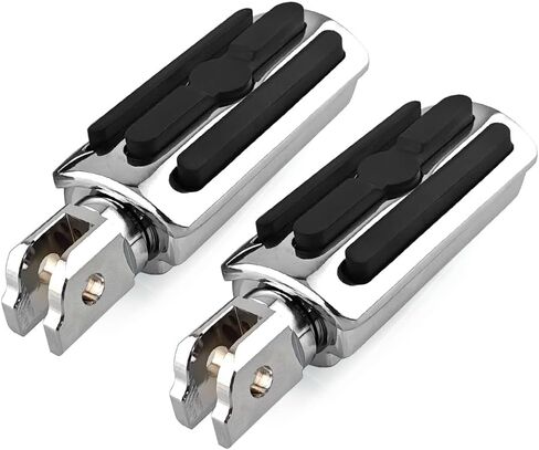 FootPegs,Highway Pegs Passenger Foot Pegs Compatible with Harley Softail Deluxe Fat Boy Heritage Sport Glide Softail Slim Street Bob Breakout Low Rider Models 2018-2023 Chrome in Saudi Arabia