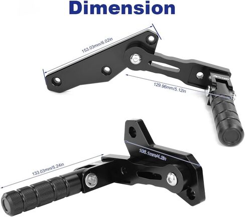 Xitomer Adjustable Highway Foot Pegs Mounts Compatible with SV650/ABS 2017-2024/ SV650X 2019 2020 2021 2022 2023 2024 Rider Adjustable Footpeg Kit in Kuwait