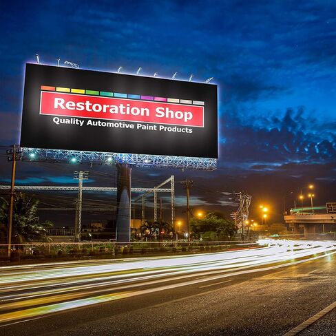 Restoration Shop - Boulevard Black Acrylic Enamel Auto Paint - Complete Gallon Paint Kit - Professional Single Stage High Gloss Automotive, Car, Truck, Equipment Coating, 8:1 Mix Ratio, 2.8 VOC in Kuwait