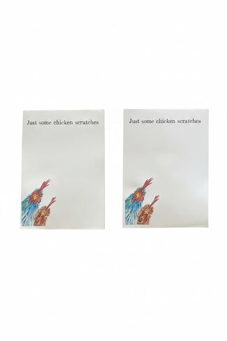 Funny Chicken Notepad Set, 'Just Some Chicken Scratches' Design, 2 Pack in Kuwait