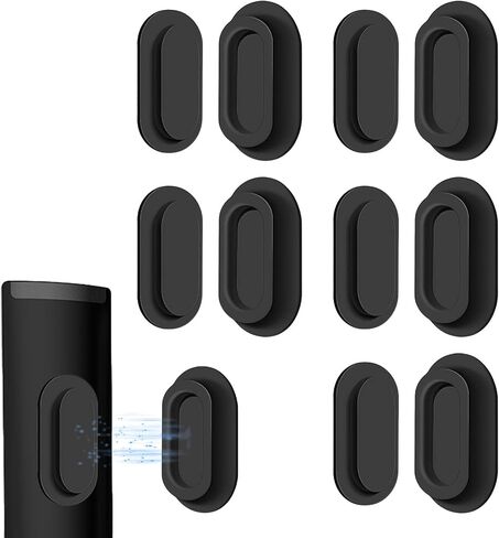 5 Pack Magnetic Remote Control Holder, TV Remote Holder Wall Mount, Silicone Remote Organizer Magnetic Remote Holder for Bed, TV, Ceiling Fan and Air Conditioner (Black) in Saudi Arabia