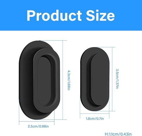 5 Pack Magnetic Remote Control Holder, TV Remote Holder Wall Mount, Silicone Remote Organizer Magnetic Remote Holder for Bed, TV, Ceiling Fan and Air Conditioner (Black) in Saudi Arabia