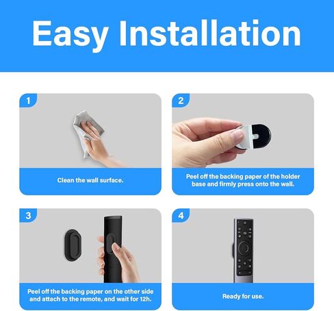 5 Pack Magnetic Remote Control Holder, TV Remote Holder Wall Mount, Silicone Remote Organizer Magnetic Remote Holder for Bed, TV, Ceiling Fan and Air Conditioner (Black) in Saudi Arabia