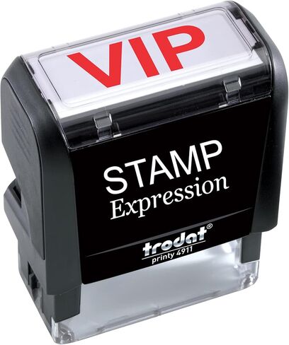 StampExpression - ختم مطاطي ذاتي التحبير لمكتب VIP - حبر أحمر (A-5876) in Kuwait