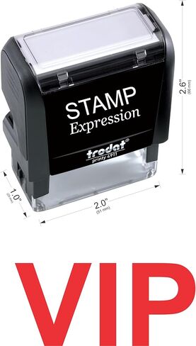 StampExpression - ختم مطاطي ذاتي التحبير لمكتب VIP - حبر أحمر (A-5876) in Kuwait