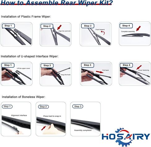 12 INCH Rear Windshield Wiper Blade for Kia Sportage Hybrid EX 2023 2024 2025 Back Window Wipers Factory OE Style Replacement Wiper Blade in Kuwait