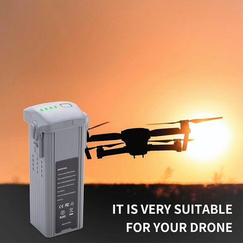 2-Pack Intelligent Flight Battery Compatible for DJI Air 3/ Air 3S Drone Series, Upgraded Rechargeable Battery with 4241mAh Large Capacity Flight Max 45 Minutes in Kuwait