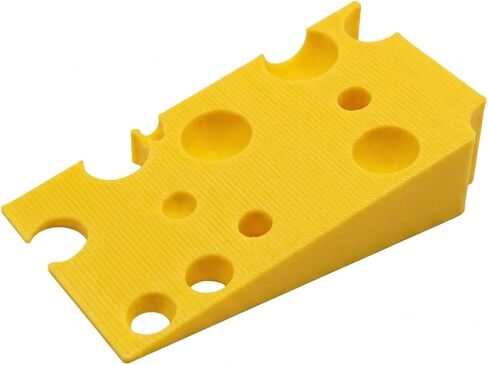 Funny Cheese Wedge Door Stopper 2-Pack - Cute Käse Door Holder, Non-Slip Door Wedge (Choose Large 142x80x36mm or Small 71x40x18mm), Novelty Home Decor Gift for Cheese Lovers (Trumpet) in Saudi Arabia