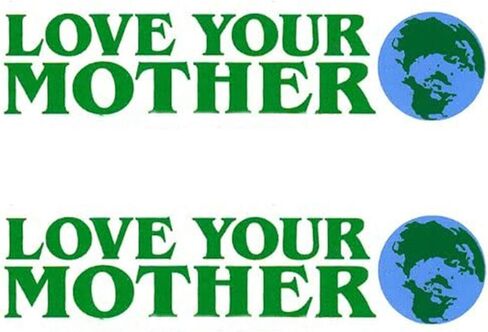 Love Your Mother Earth Environmental Climate Change Vinyl Sticker Decal (2 Pack) - 5.75x1.75 Inches - for Car Truck SUV Van Window Bumper Wall Laptop Tablet Cup Tumbler and Any Smooth Surface in Kuwait