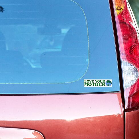 Love Your Mother Earth Environmental Climate Change Vinyl Sticker Decal (2 Pack) - 5.75x1.75 Inches - for Car Truck SUV Van Window Bumper Wall Laptop Tablet Cup Tumbler and Any Smooth Surface in Kuwait
