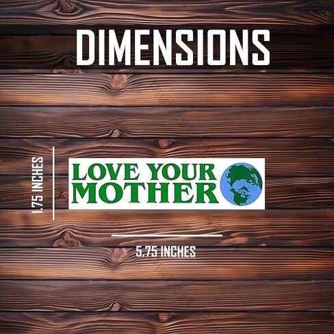 Love Your Mother Earth Environmental Climate Change Vinyl Sticker Decal (2 Pack) - 5.75x1.75 Inches - for Car Truck SUV Van Window Bumper Wall Laptop Tablet Cup Tumbler and Any Smooth Surface in Kuwait