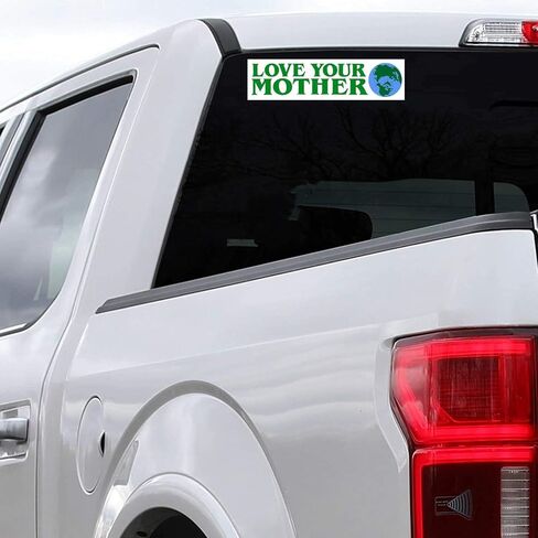 Love Your Mother Earth Environmental Climate Change Vinyl Sticker Decal (2 Pack) - 5.75x1.75 Inches - for Car Truck SUV Van Window Bumper Wall Laptop Tablet Cup Tumbler and Any Smooth Surface in Kuwait