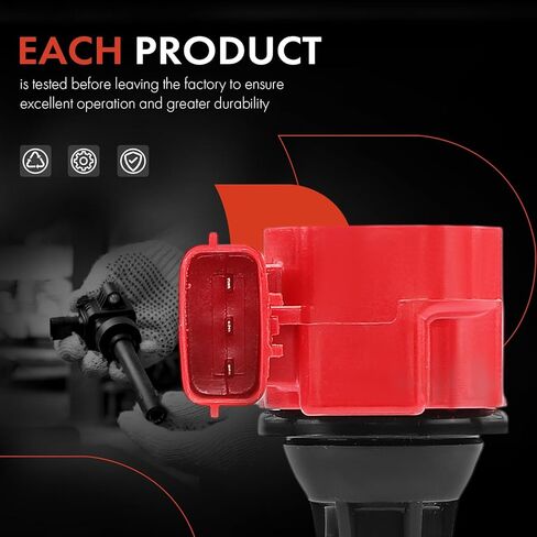 A-Premium Engine Ignition Coil Pack Compatible with Nissan 350Z 2003-2006 & Infiniti FX35 2003-2008, G35 2003-2007, M35 2006-2008, 3.5L, Set of 6, Red in Kuwait