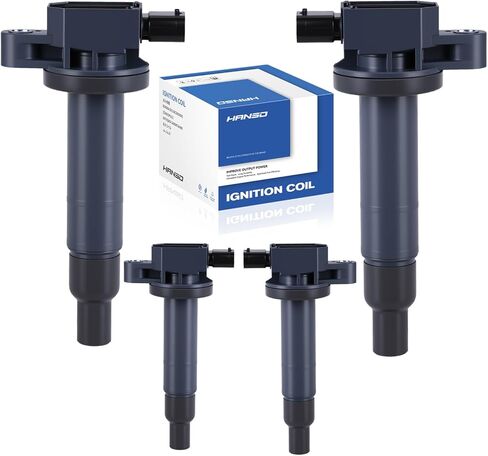 UF316 Ignition Coil Pack Set of 4 Compatible with Toyota Prius Prius C Corolla Yaris Echo Scion xA xB 1NZ-FE 1.5L 1.3L L4 Engine Replaces UF316T 90919-02240 90919-02226 in Saudi Arabia