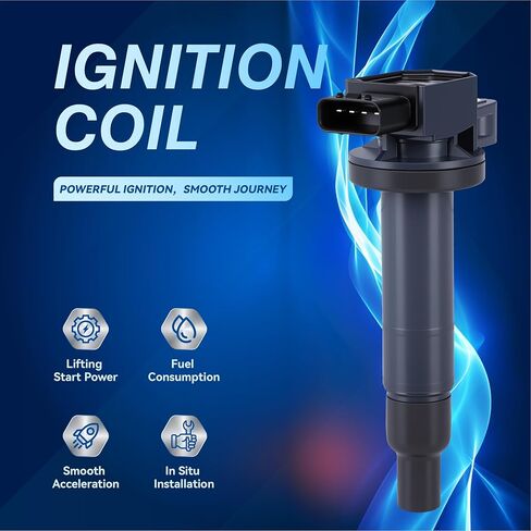 UF316 Ignition Coil Pack Set of 4 Compatible with Toyota Prius Prius C Corolla Yaris Echo Scion xA xB 1NZ-FE 1.5L 1.3L L4 Engine Replaces UF316T 90919-02240 90919-02226 in Saudi Arabia