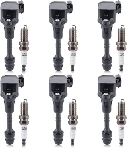 KUIPERAUTO Set of 6 Ignition Coils and Spark Plugs set Compatible for Nissan Altima Maxima Pathfinder Frontier Xterra 2.8L 2.9L 3.5L 3.7L 4.2L UF401 GN10246 in Kuwait